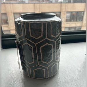 Turquoise planter for sale.